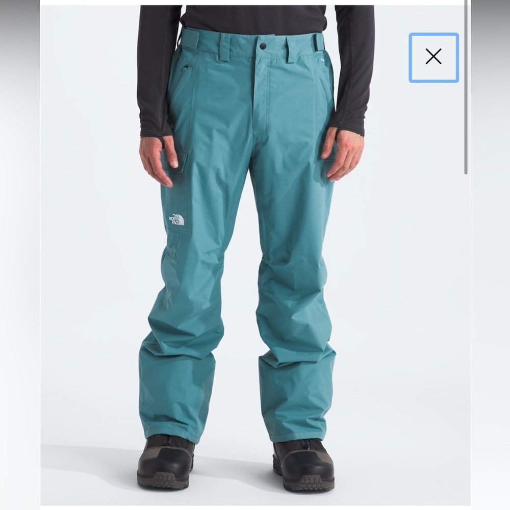 The North Face men”s freedom pants small algae blue